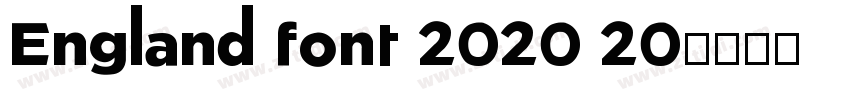 England font 2020 20字体转换